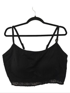 Black Torrid Women's Lightly Lined Seamless Lace Band Bralette